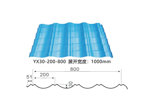 衡水YX30-200-800彩钢琉璃瓦